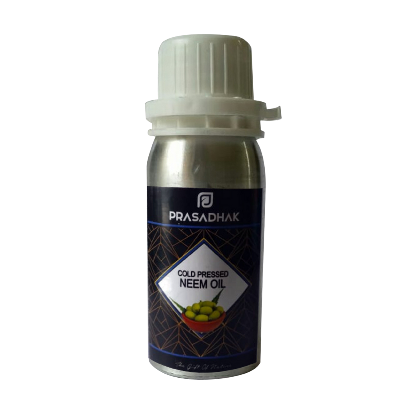 Prasadhak Cold-pressed Neem Oil bottle - 1500ppm azadirachtin concentration