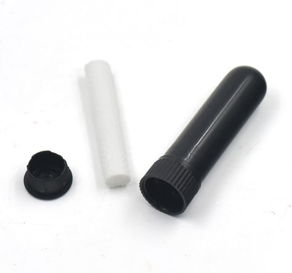 Empty Nasal Inhaler Tubes - Black