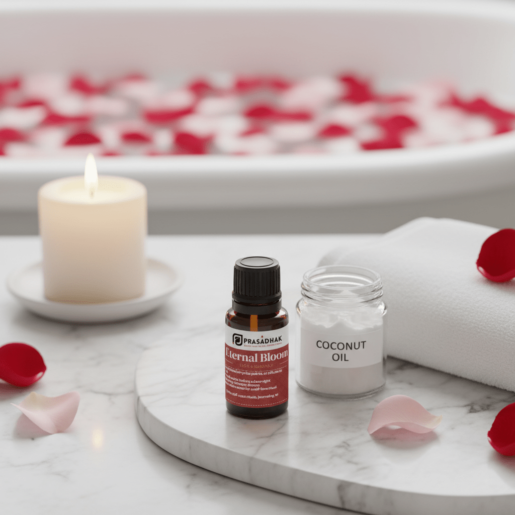 Eternal Bloom – Love & Self-Care Ritual | Essential Oil Blend (30ml) aromatherapy blend 5- Prasadhak