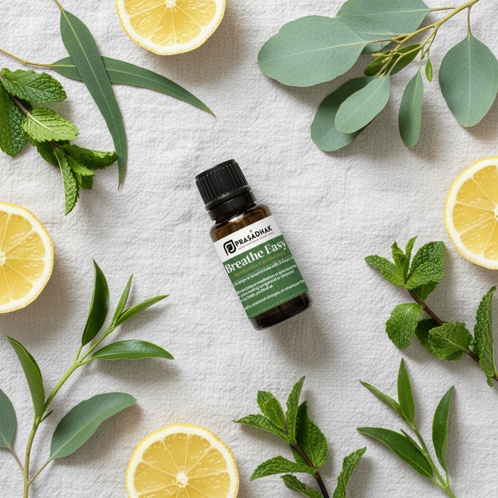 Breathe Easy – Fresh Air & Clarity | Essential Oil Blend (30ml) aromatherapy blend blends 2 - Prasadhak