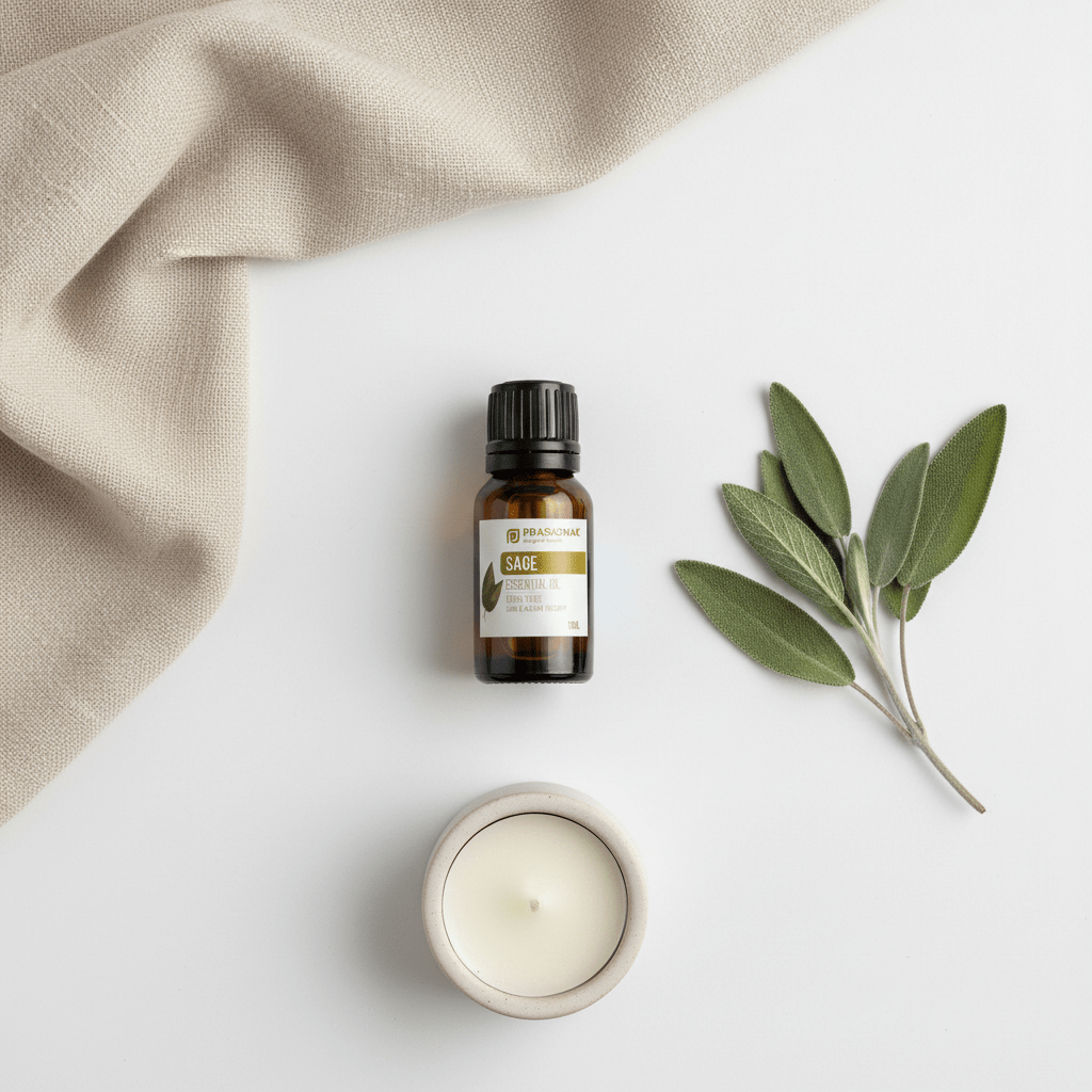 Clary Sage Flat Lay