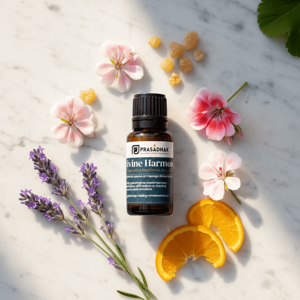 Divine Harmony – Emotional Balance & Sacred Connection | Essential Oil Blend (30ml) aromatherapy balance 3- Prasadhak