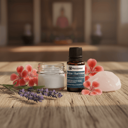 Divine Harmony – Emotional Balance & Sacred Connection | Essential Oil Blend (30ml) aromatherapy balance 1- Prasadhak