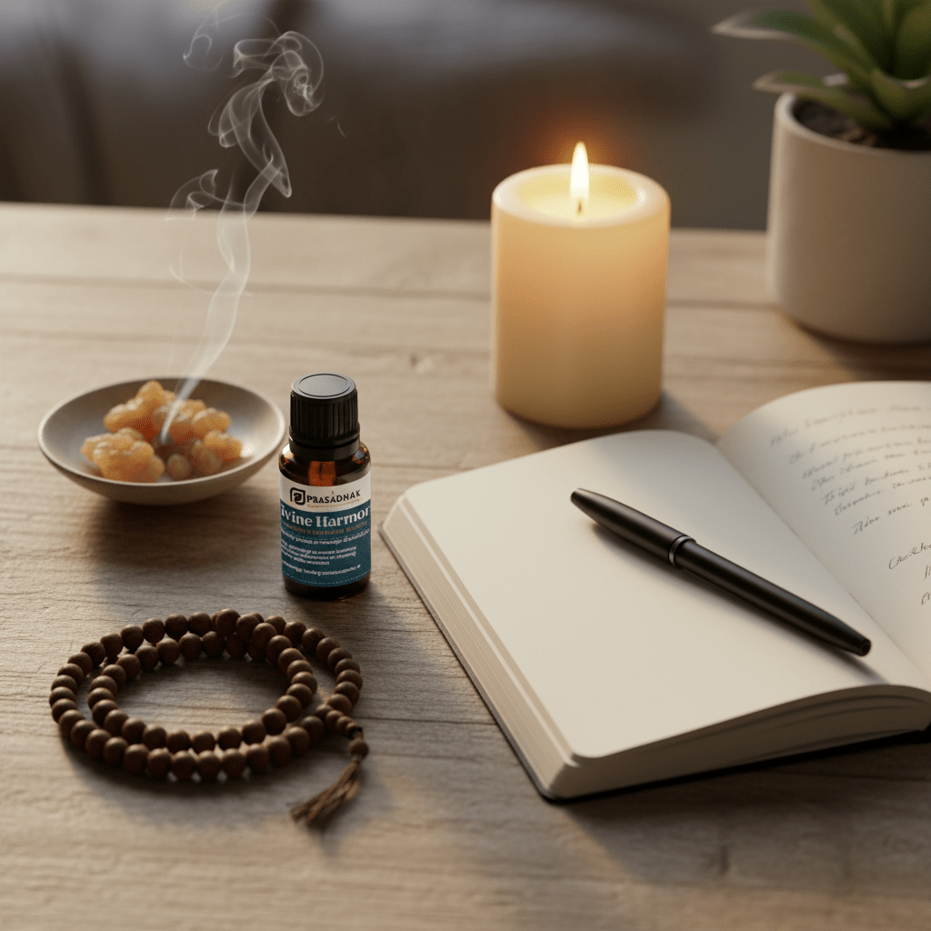 Divine Harmony – Emotional Balance & Sacred Connection | Essential Oil Blend (30ml) aromatherapy balance 5- Prasadhak