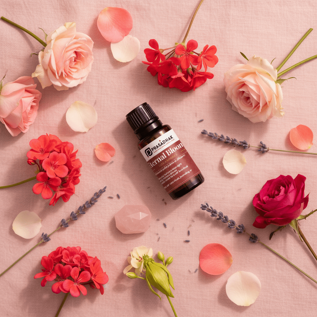 Eternal Bloom – Love & Self-Care Ritual | Essential Oil Blend (30ml) aromatherapy blend 2- Prasadhak