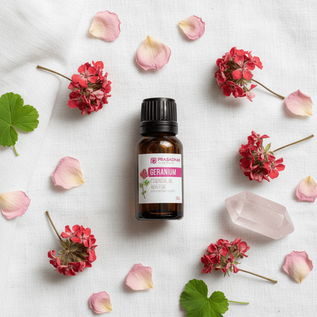 Geranium Flat Lay