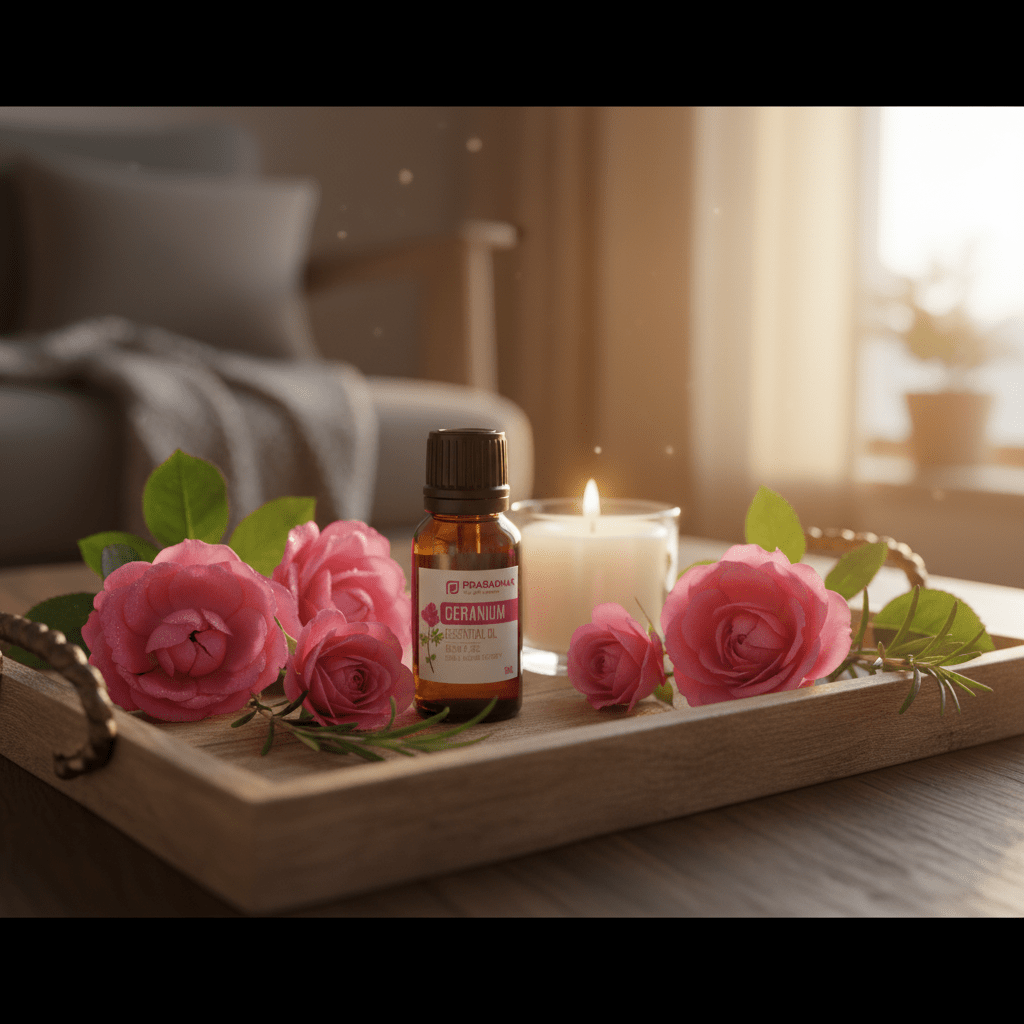 Geranium Wooden Tray