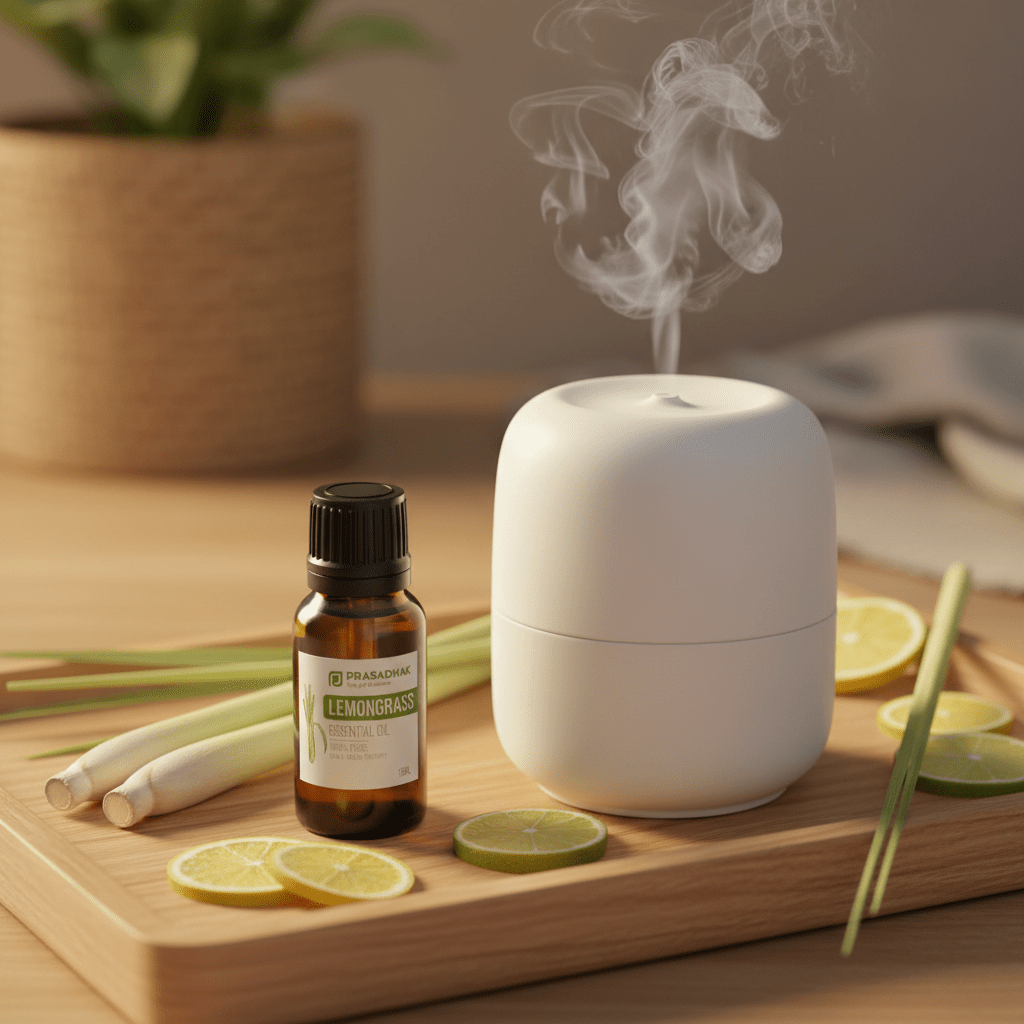 prasadhak Lemongrass diffuser lifestyle