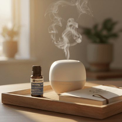 Morning Aura – Uplift & Energize | Essential Oil Blend (30ml) blend blends clarity 1- Prasadhak