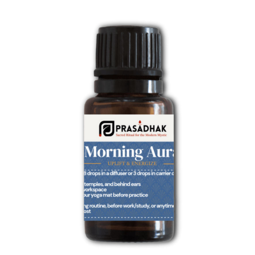 Morning Aura – Uplift & Energize | Essential Oil Blend (30ml) blend blends clarity 5- Prasadhak