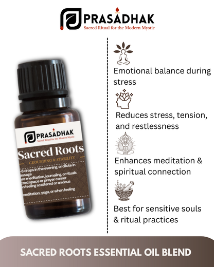 Sacred Roots – Ground & Balance | Essential Oil Blend (30ml)