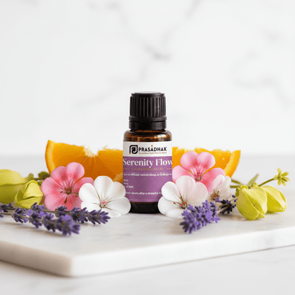 Serenity Flow – Calm & Balance | Essential Oil Blend (30ml) alertness aromatherapy 1- Prasadhak