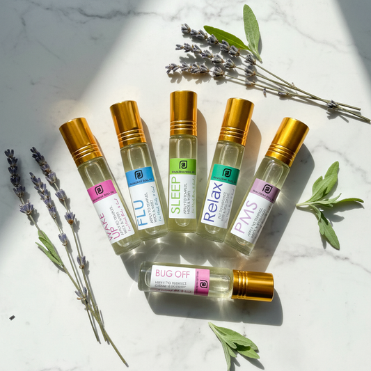 Wellness Roll-Ons Flat Lay